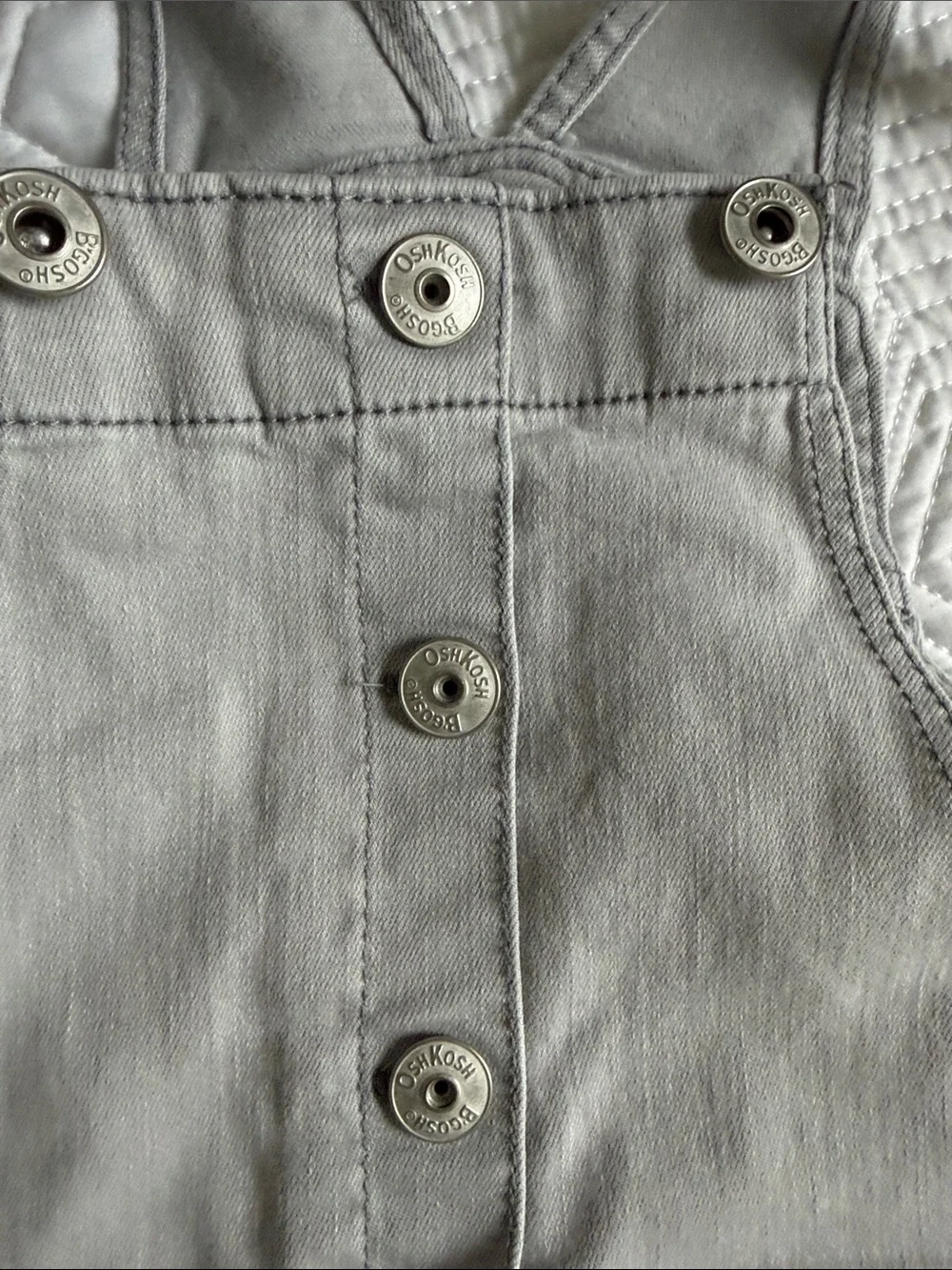 OshKosh B'gosh Light Grey Denim Pinafore